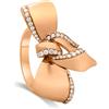 DAMIANI Anello fiocco in oro e diamanti 0,33ct