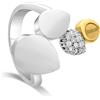 DAMIANI Anello antera in oro e diamanti 0,21ct