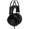 AKG K52 Cuffie da studio di monitoraggio chiuse ad alte prestazioni, con cavo, design leggero, adattatori da 3,5 mm e 1/4, cavo da 3 m - Nero