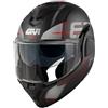 Givi Casco Moto Modulare P/J Givi X36 HPS VERTIGO Nero Opaco Ross
