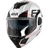 Givi Casco Moto Modulare P/J Givi X36 HPS VERTIGO Bianco Nero Ros