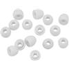 Xcessor Ricambio di Alta Qualita Auricolari Earbud/Earpad in Silicone 7 Paia (Set da 14 Pezzi). Compatibile con la Maggior Auricolare Cuffie Marche. Taglia: PICCOLO (S). Bianco