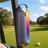 CYBORIS Altoparlante Bluetooth solare, 30 W, portatile, altoparlante magnetico per esterni, IPX6, impermeabile con luci LED RGB, 30 ore, bassi profondi per travel, golf, spiaggia, feste