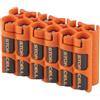 Storacell Powerpax - Contenitore per batterie AAA, contiene 12 batterie, colore: arancione