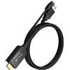 PROZOR Cavo Adattatore Audio eARC/ARC a Ottico TOSLINK (1.5m) Supporta 192KHz/24bit, Dolby Digital 5.1, DTS, Plug & Play Convertitore HDMI ARC a Ottico per TV, Soundbar e Impianti Home Theater