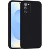 Mixroom - Cover Custodia Case per Samsung Galaxy Note 20 Protezione Fotocamera in Silicone TPU Morbido Opaco Bordi Piatti Colore Nero