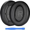 MMOBIEL Cuscinetti Auricolari di Ricambio per Anker Soundcore Space Q45 Headphone Cuffie di MMOBIEL - Protein PU Cuscinetti - Padiglioni Cuffie - Nero