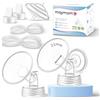 Maymom Parti per Tiralatte Compatibili con Spectra S2, S1 e 9 Plus, Flangia da 21 mm, Valvola, Tubo e Protezione Antiriflusso, Accessori di Ricambio Compatibili