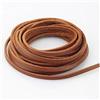 LolliBeads, laccio in vera pelle, Pelle, Flat Light Brown_4mm_5M, 4 mm 5yard