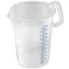 Thermohauser Misurino con manico chiuso, 5000 ml, plastica PP, scala blu in litri e millilitri 8300040091 trasparente