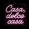 Ad Trend Insegna Neon LED "M. Dolce Casa" 30 x 30 Cm Decorazione Luminosa da Parete