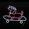 Ad Trend Insegna Neon LED "M. Skate" 40 x 30 Cm Decorazione Luminosa da Parete
