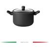 GUZZINI Cuocipasta D 22 Cm con Coperchio in Vetro Cook&Color - Pentola Pasta Design Pratico per Cucina