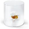WD LifeStyle Bicchiere Vetro Borosilicato Cc 250 ml Decoro Ape
