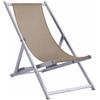 Moia Greenwood Sdraio Mare Alluminio Textilene Tortora Regolabile