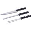Ad Trend Set 3 Accessori Barbecue 32,5 Cm - Kit BBQ Utensili Griglia in Acciaio