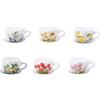 Ad Trend Vaso a Forma di Tazza con Sottovaso 20x15xH10 cm - Cachepot Decorativo per Piante e Fiori 1 Pz
