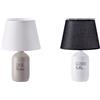 Ad Trend Lampada da Tavolo Ceramica Trey Ass. D 25 Cm H 38 Cm - Lampada Decorativa Moderna per Interni 1 Pz