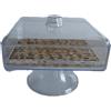 Bigiemme Alzata Plastica Trasparente con Coperchio 20,50 x 20,50 Cm