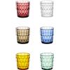 GUZZINI Set 6 Bicchieri Bassi Vanity D 8,5 Cm H 9,2 Cm Multicolor