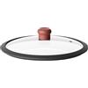 GUZZINI Coperchio in Vetro Curvo D 24 Cm Cook&Color Rosso Mattone