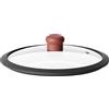 GUZZINI Coperchio in Vetro Curvo D 20 Cm Cook&Color Rosso Mattone
