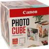 Canon Photo Cube e cornice + carta fotografica lucida Plus Glossy II PP-201 da 5"x5" (40 fogli) - Pacchetto creativo, azzurro