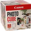 Canon Photo Cube e cornice + carta fotografica lucida Plus Glossy II PP-201 da 5"x5" (40 fogli) - Pacchetto creativo, arancione