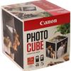Canon Photo Cube con cartucce d'inchiostro PG-560 + CL-561 e carta fotografica lucida Plus Glossy II PP-201 5x5" (40 fogli) - Confezione multipla, Ro