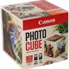 Canon Photo Cube con cartucce d'inchiostro PG-560 + CL-561 e carta fotografica lucida Plus Glossy II PP-201 5x5" (40 fogli) - Confezione multipla, Ar