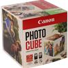 Canon Photo Cube con cartucce d'inchiostro PG-560 + CL-561 e carta fotografica lucida Plus Glossy II PP-201 5x5" (40 fogli) - Confezione multipla, Ve