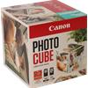 Canon Photo Cube con cartucce d'inchiostro PG-540 + CL-541 e carta fotografica lucida Plus Glossy II PP-201 5x5" (40 fogli) - Confezione multipla, Bl