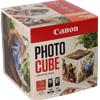 Canon Photo Cube con cartucce d'inchiostro PG-540 + CL-541 e carta fotografica lucida Plus Glossy II PP-201 5x5" (40 fogli) - Confezione multipla, Ar
