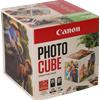 Canon Photo Cube con cartucce d'inchiostro PG-540 + CL-541 e carta fotografica lucida Plus Glossy II PP-201 5x5" (40 fogli) - Confezione multipla, Ve