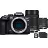 Canon Fotocamera mirrorless Canon EOS R10 + obiettivo RF-S 55-210mm + obiettivo RF-S 18-45mm + scheda SD + batteria aggiuntiva