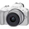 Canon Fotocamera mirrorless Canon EOS R50, Bianco + obiettivo RF-S 18-45mm F4.5-6.3 IS STM