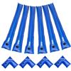VEVOR Kit di Sacchi Zavorra per Copertura Piscina, Sacca di Pesi a Camera Singola da 2,4 m, 4 pezzi di Tubi Angolari Utensili per Telo Piscina con Tappo Anti-perdite, per Copertura Invernale, Blu