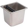 APS 81611 GN contenitore da 1/6, contenitore da 1/6, acciaio inox, 17,6 x 16,2 cm, altezza 15 cm, 2,4 litri, fondo antiscivolo