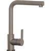 SCHOCK | Miscelatore Aquatown Doccia Monocomando con Canna Alta a Ponte e Doccetta Estraibile, Colore Grigio Tortora, h320