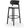 ALMA DESIGN sgabello con cuscino MINNIE H 65 cm - 4143-LE16-CAT.D1