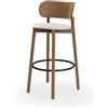 ALMA DESIGN sgabello con cuscino MINNIE H 74 cm - 4142-LE12-CAT.D1