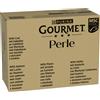Gourmet Megapack risparmio! Gourmet Perle 96 x 85 g - Trancetti di pesce dell'oceano (Salmone, Merluzzo, Platessa, Merluzzo carbonaro)