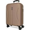 ROLL ROAD Joumma Roll Road Formentera Champagne Valigia da Cabina 38x55x20 cm Rigido ABS Lucchetto a Combinazione Integrato 35L 2.6kg 4 Doppie Ruote Bagaglio a Mano