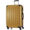 Hauptstadtkoffer - ALEX - Valigia rigida, Trolley espandibile, Bagaglio con 4 ruote doppie, 75 cm, 119 litri, Autunno Oro