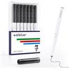Welebar Penne gel glitterate nere per Cricut Maker 3/Maker 4/Explore 3/Explore 4/Air 2, 7 penne a sfera da 0,8 mm per scrivere, disegnare, inviti, biglietti