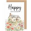 Edition Seidel biglietto di auguri premium per la nuova casa con busta. Testo inglese Happy New Home uomo donna colleghi amici costruzione casa trasloco (NH123 SW026)