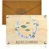 Mitibet Regalo Soldi Prima Comunione, Biglietto Auguri Legno per Bambina Bambino, Porta Soldi Originale, Idee Regalo Cresima Battesimo, Salvadanaio Alternativo con Busta