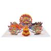 REMOtech Biglietto pop-up 3D con ruota panoramica - Biglietto di compleanno 3D con montagne russe per bambini, regalo in denaro o buono per parco divertimenti