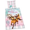Herding SPIRIT Set di Biancheria da Letto Reversibile, Federa 80 x 80 cm, Copripiumino 135 x 200 cm, Cotone Renforcé, Multicolore