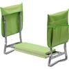 Relaxdays Panca Pieghevole Imbottita 2-in-1 con Tasca, capacità 150 kg, Verde Chiaro, 50×60×27,5 cm